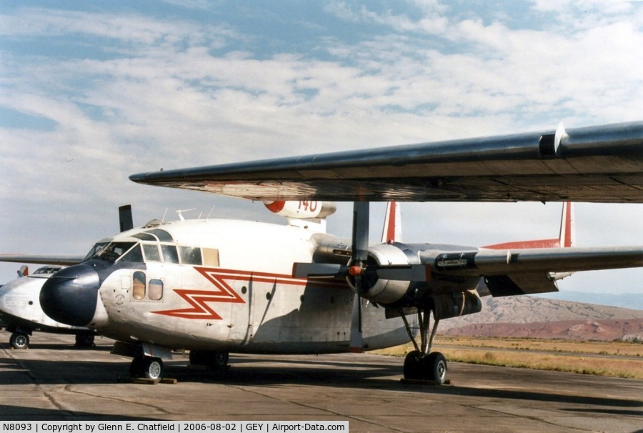 N8093, 1953 Fairchild C-119G Flying Boxcar C/N 10776, On the ramp, at the firefighting museum