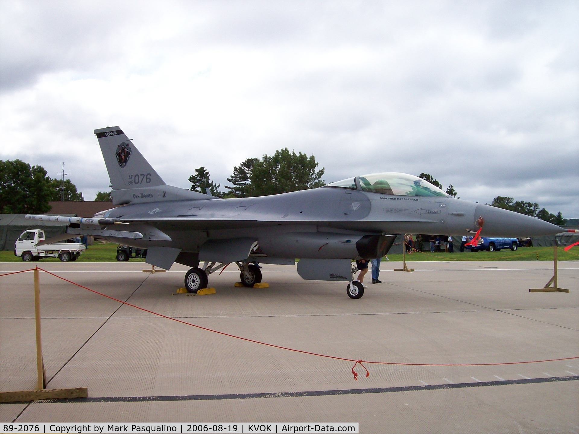 89-2076, General Dynamics F-16C Fighting Falcon C/N 1C-229, F-16  AF 89076