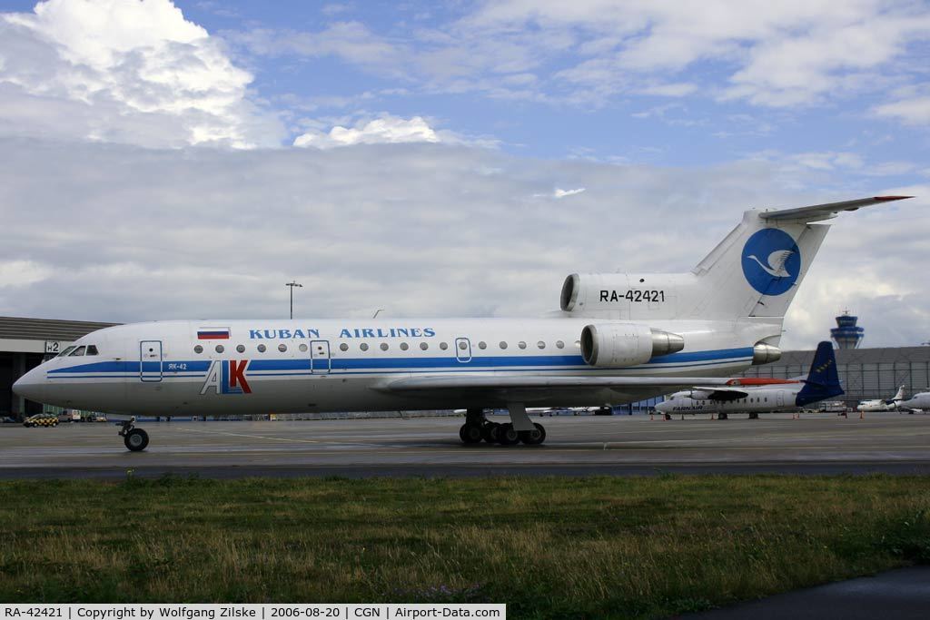 RA-42421, Yakovlev Yak-42D C/N 4520422303017, visitor