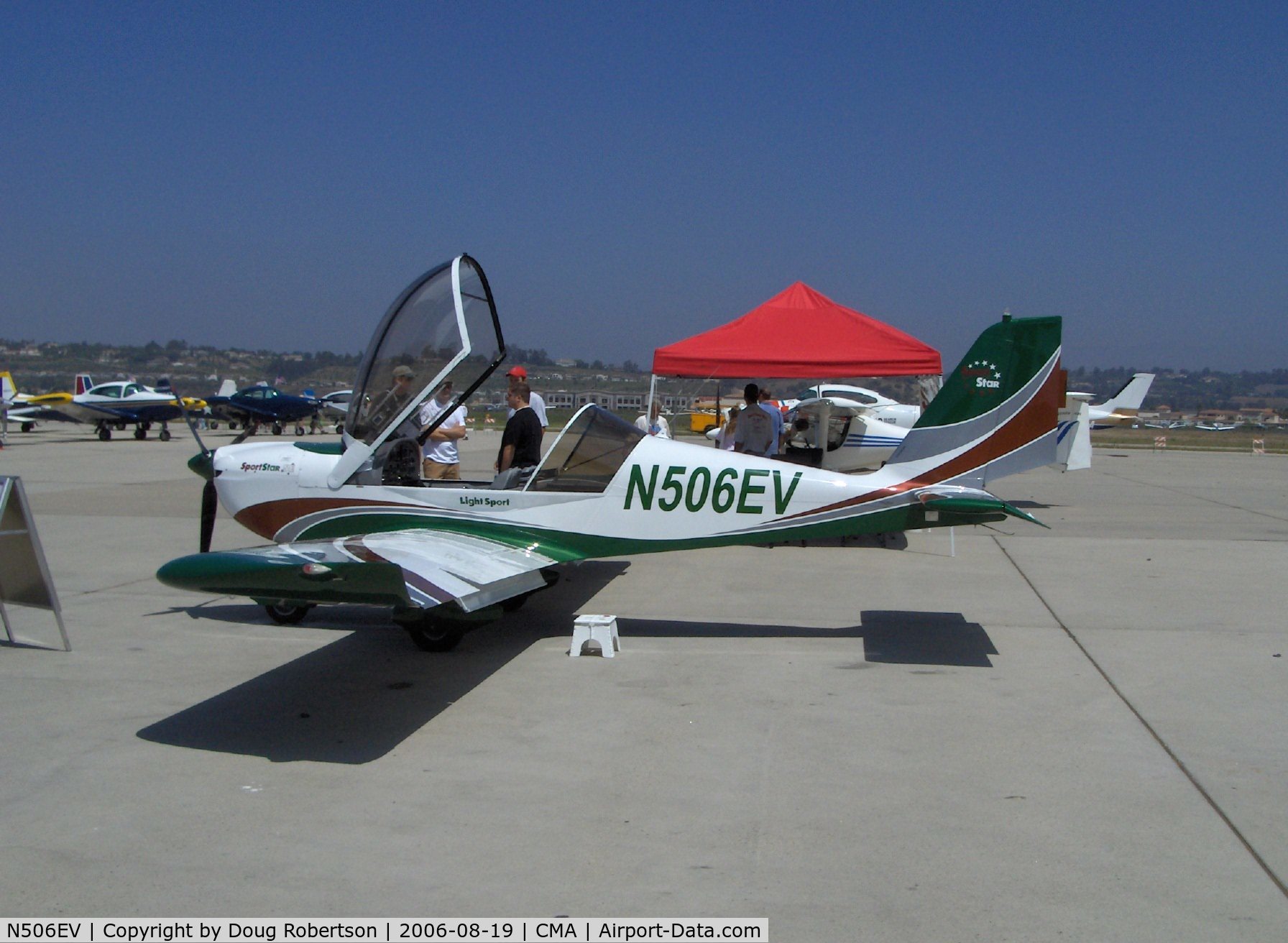 N506EV, 2006 Evektor-Aerotechnik Sportstar C/N 2006 0506, 2006 Evektor-Aerotechnik EV-97 SPORTSTAR, Rotax power, Light Sport Aircraft, the first LSA model approved by the USA FAA was the SPORTSTAR, called EUROSTAR in Europe with over 400 flying worldwide.