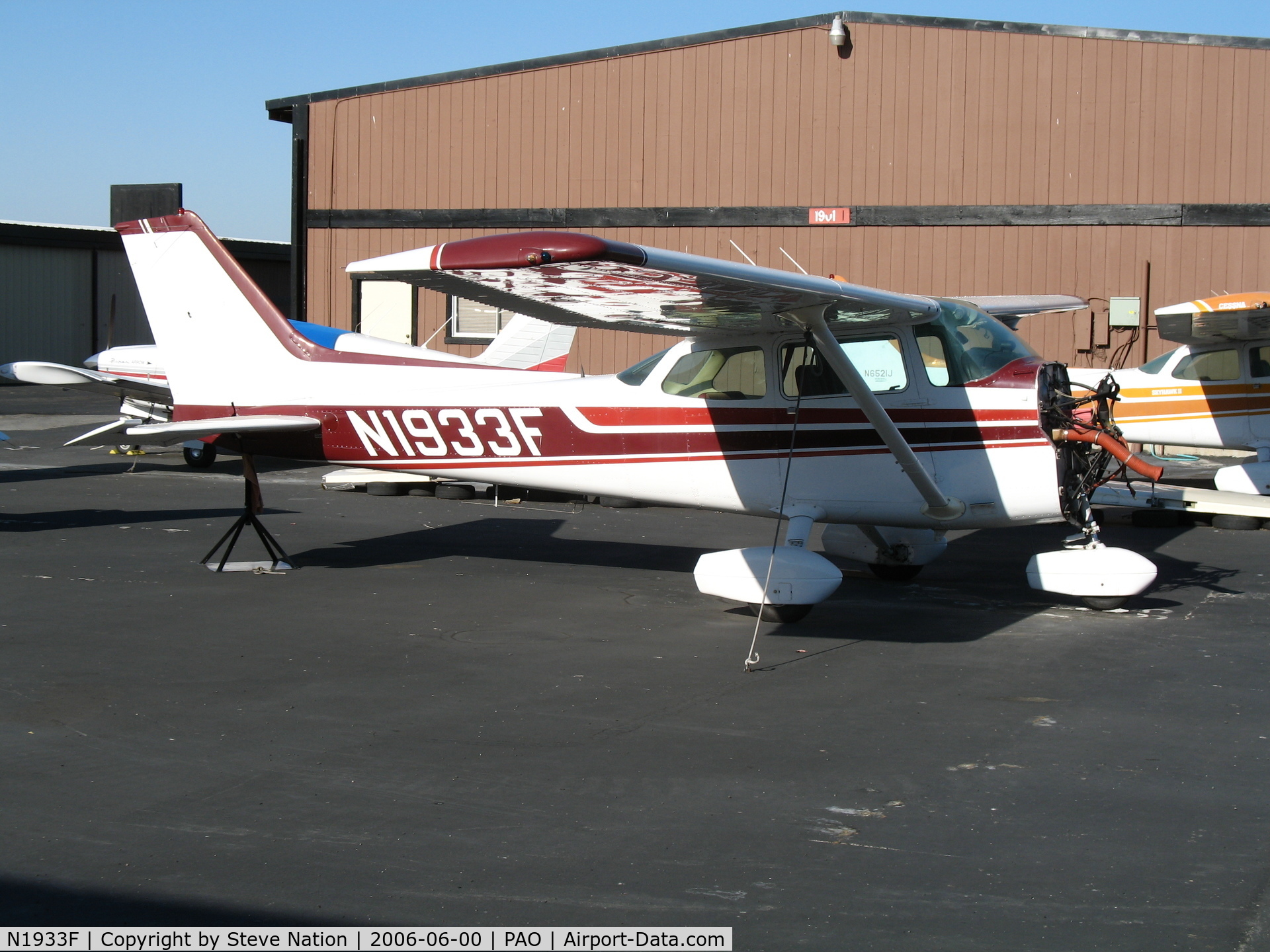 N1933F, 1979 Cessna 172N C/N 17273023, 1979 Cessna 172N minus engine @ Palo Alto Municipal Airport, CA
