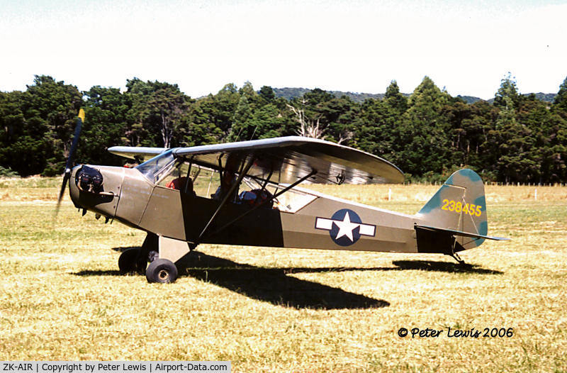 ZK-AIR, 1942 Piper L-4A Grasshopper (J3C-65 Cub) C/N 9024, Piper J3C-65 Cub (ex L-4 Cub 42-38455)