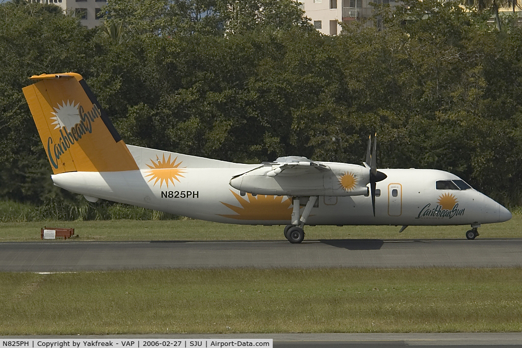 N825PH, Boeing DHC-8-102 C/N 213, Carribean Sun Dash8-100