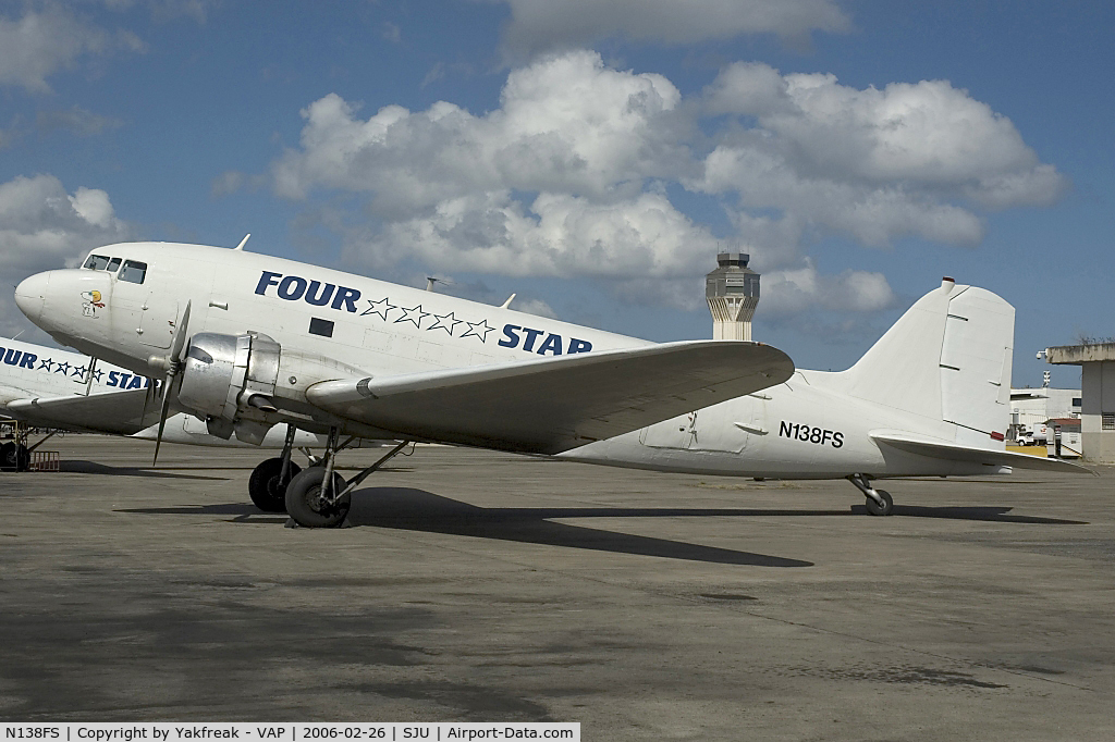 N138FS, 1942 Douglas DC-3C C/N 9967, Four Star DC3