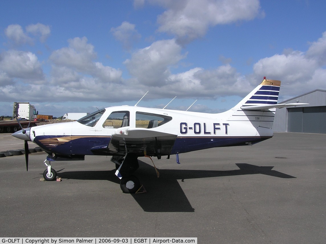 G-OLFT, 1977 Rockwell Commander 114 C/N 14274, Rockwell Commander 114 at Turweston