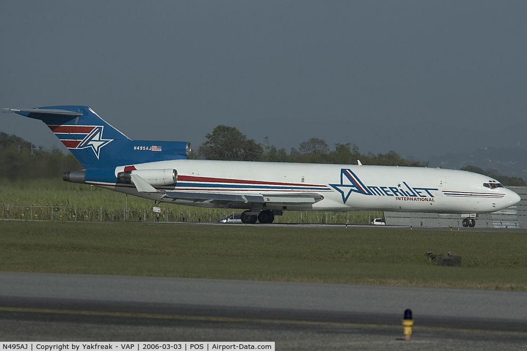 N495AJ, 1975 Boeing 727-233F C/N 20937, Amerijet Boeing 727-200F