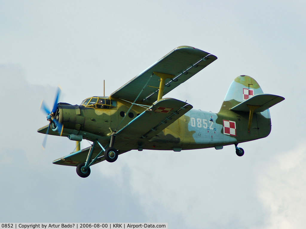 0852, Antonov An-2 Colt C/N 1G108-52, Poland Air Force