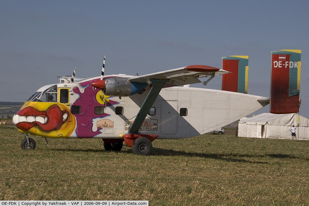 OE-FDK, 1972 Short SC-7 Skyvan 3A-100 C/N SH.1901, Pink Aviation Skyvan at Aspersdorf