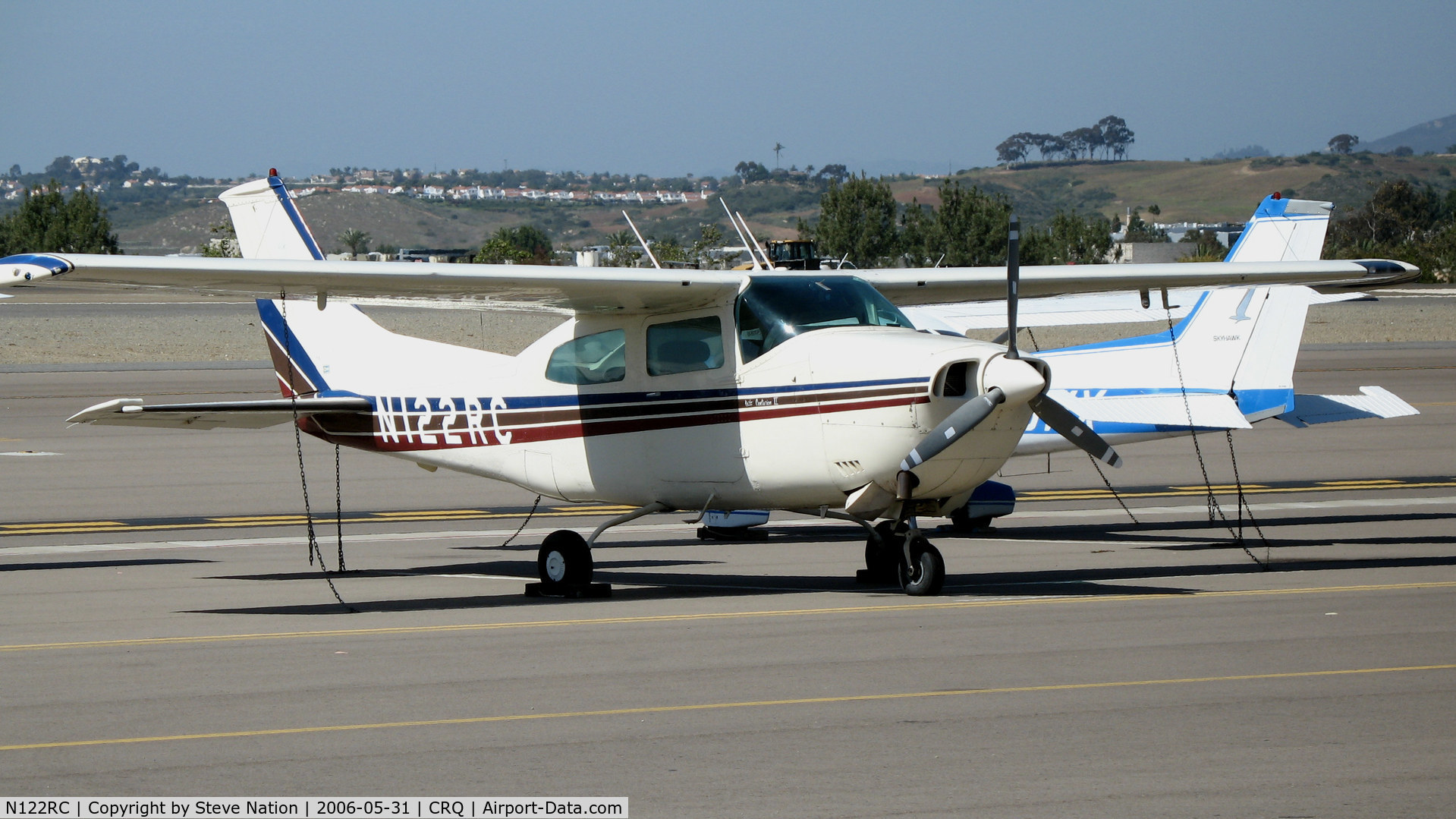 N122RC, 1970 Cessna T210K Turbo Centurion C/N 21059298, 1970 Cessna T210K @ McClellan-Palomar Airport, CA