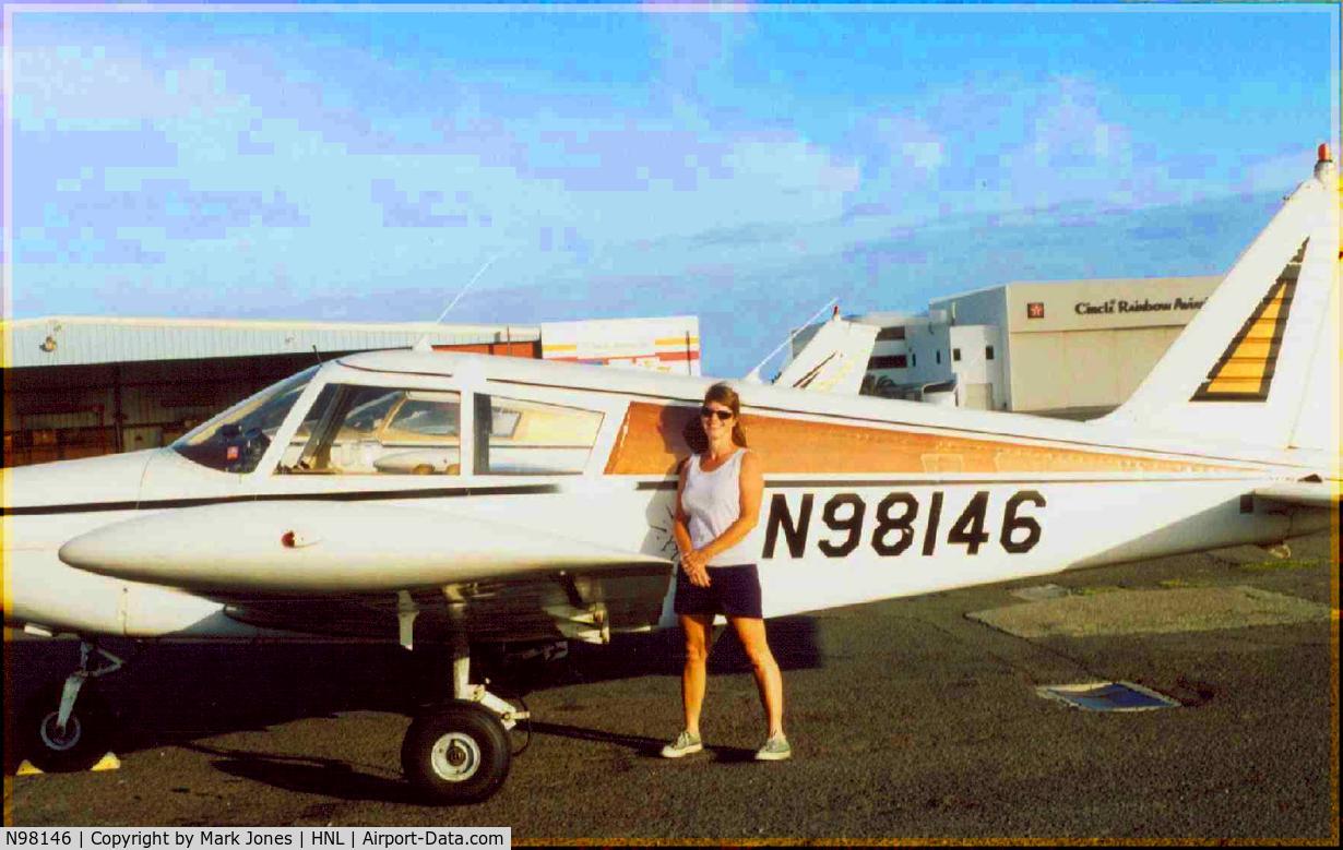 N98146, 1969 Piper PA-28-140 C/N 28-26072, Shot was taken between 2001 and 2003. I learned to fly on this nice little airplane.