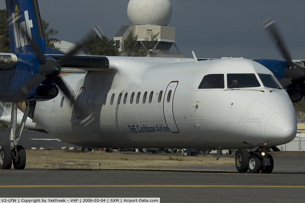 V2-LFW, 1991 De Havilland Canada DHC-8-311A Dash 8 C/N 305, LIAT Dash8-300