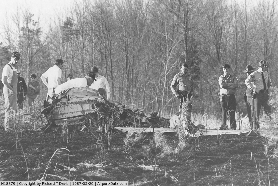 N18879, Beech C23 Sundowner 180 C/N M-1957, Beech C23 crashed March 20,1987 in Semora N.C.Flew out of Danville Va. 3 Fatal.