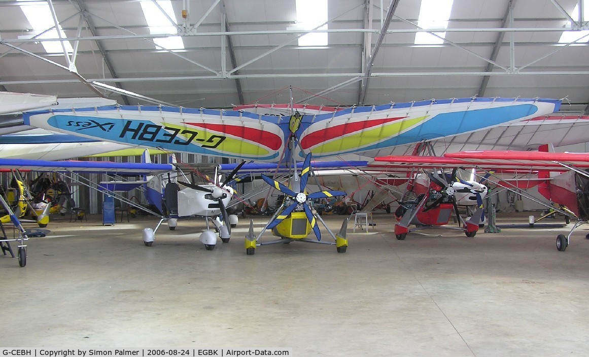 G-CEBH, 2006 Air Creation Tanarg 912S(1) / iXess 15 C/N BMAA/HB/481, Tanarg Ixess 15 in the hangar at Sywell
