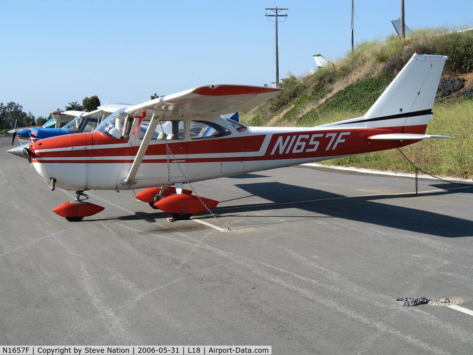 N1657F, 1966 Cessna 172H C/N 17255052, 1966 Cessna 172H @ Fallbrook Community Airpark Airport (!), CA