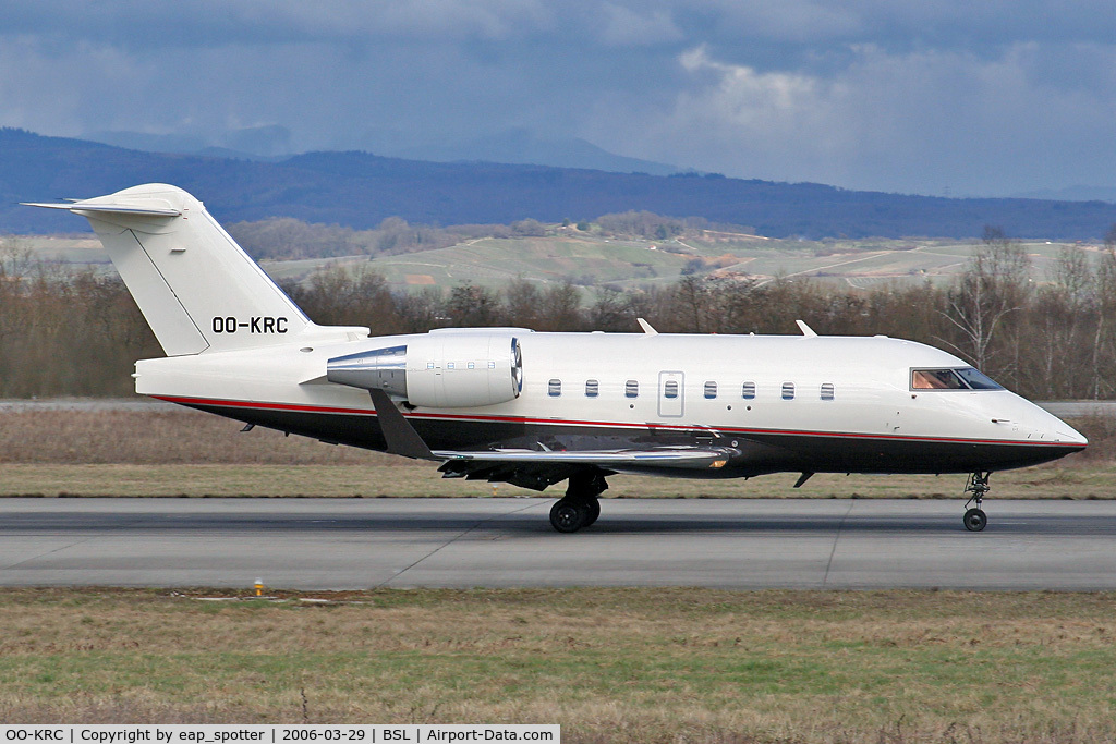 OO-KRC, 2005 Bombardier Challenger 604 (CL-600-2B16) C/N 5577, Untitled Challenger 604 Flying Groupe dep. to BRU