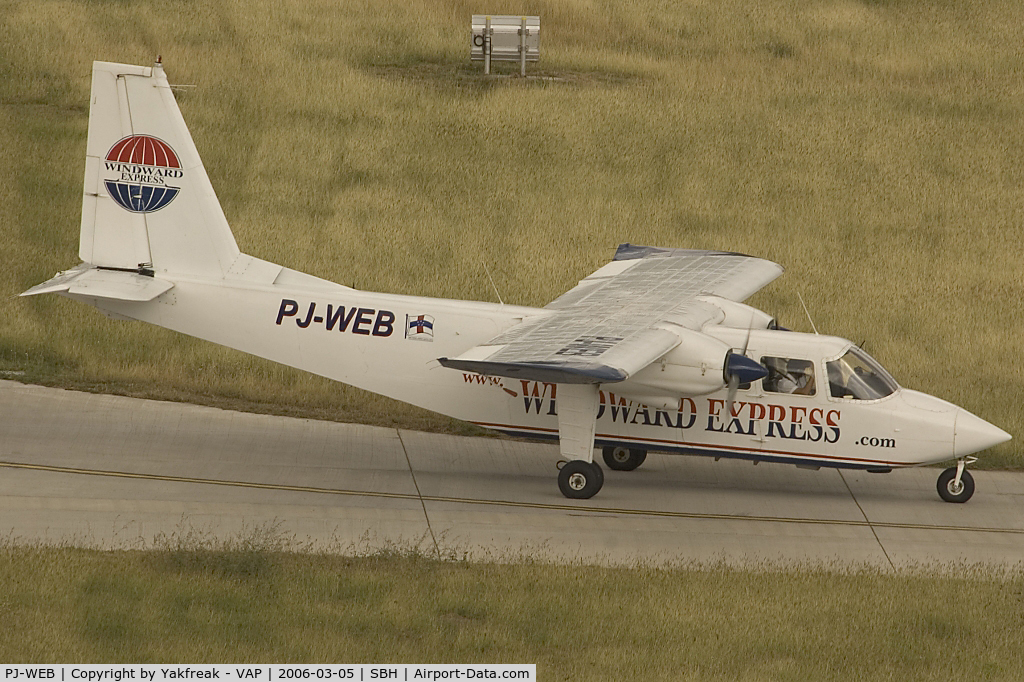 PJ-WEB, 1989 Pilatus Britten-Norman BN-2B-20 Islander C/N 2208, Windward Express BN2 Islander