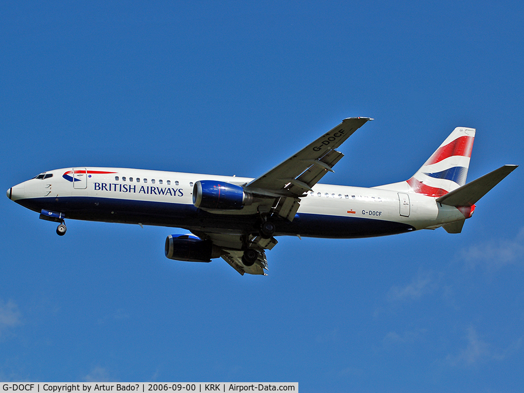G-DOCF, 1991 Boeing 737-436 C/N 25407, British Airways