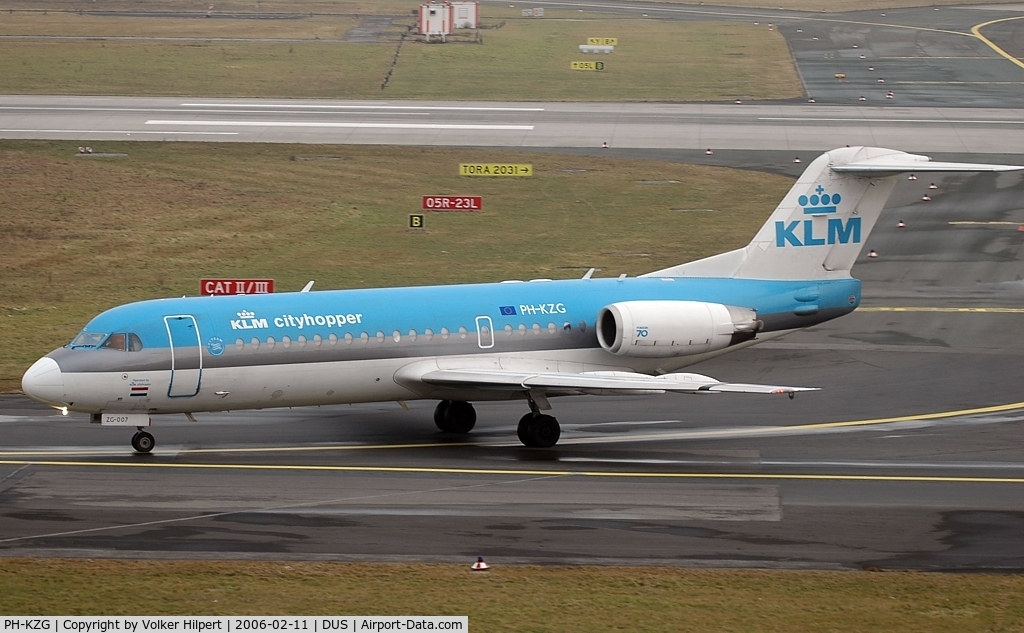 PH-KZG, 1996 Fokker 70 (F-28-0070) C/N 11578, Fokker F-70