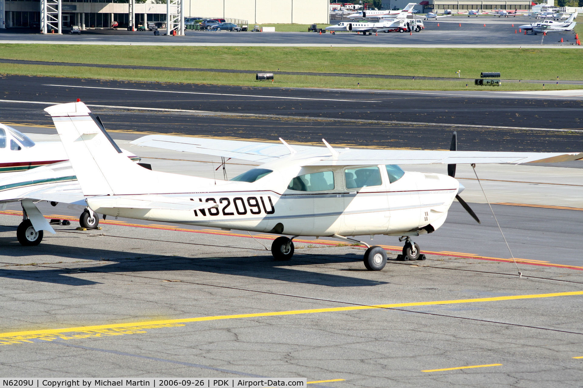 N6209U, Cessna T210R Turbo Centurion C/N 21064922, Tied down @ Epps Air Service
