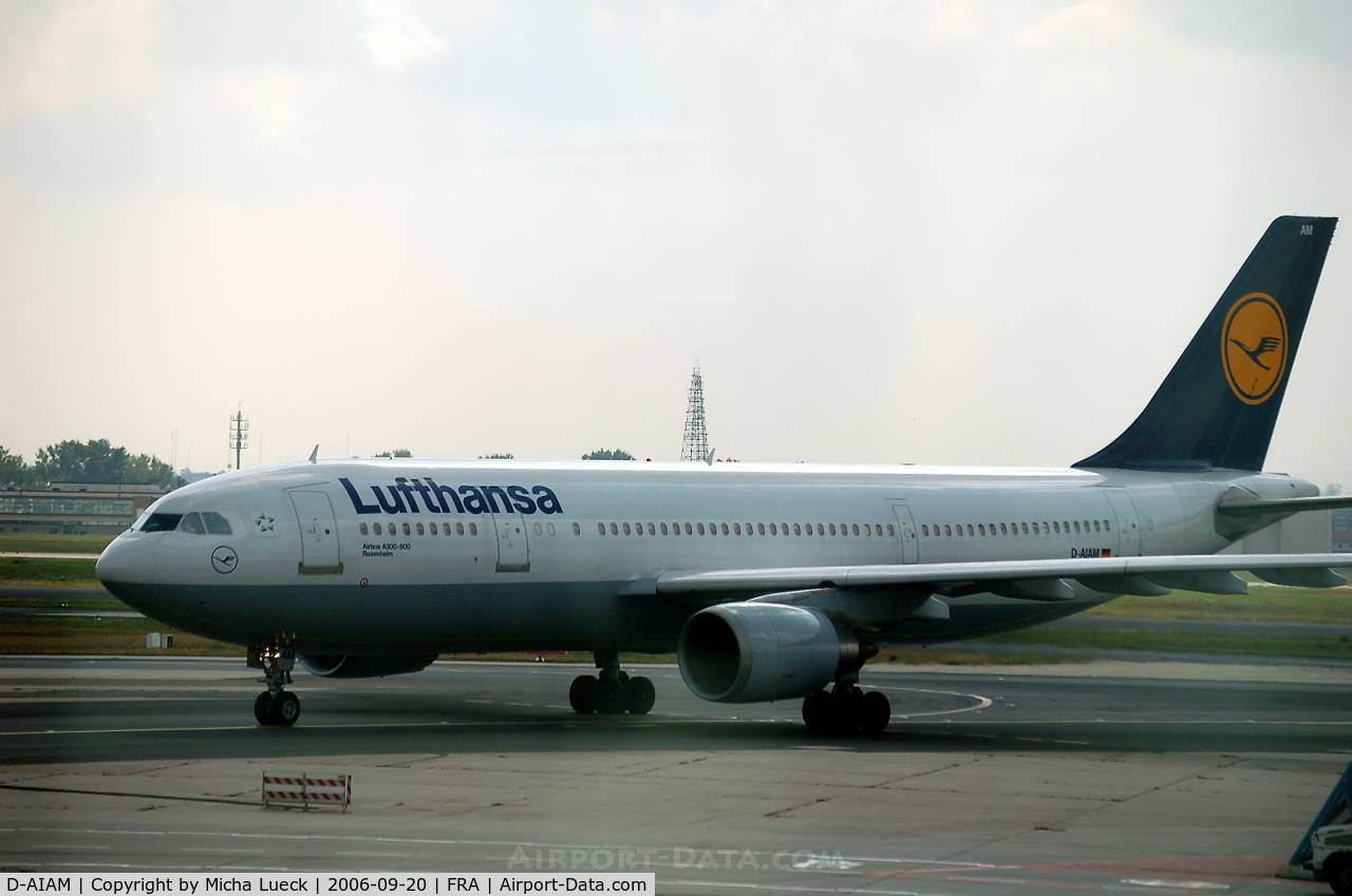 D-AIAM, 1987 Airbus A300B4-603 C/N 408, A 300-600 
