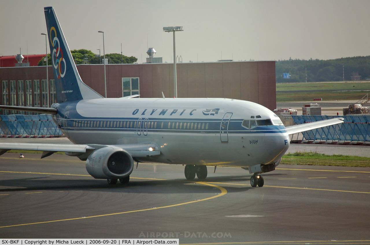 SX-BKF, 1991 Boeing 737-484 C/N 25430, Taxiing to the runway for take-off