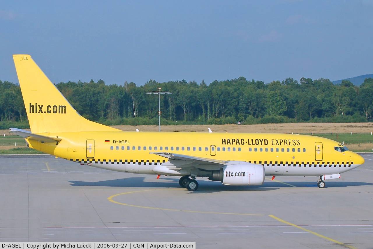 D-AGEL, 1998 Boeing 737-75B C/N 28110, Taxiing to the runway for take-off