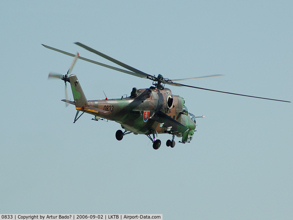 0833, Mil Mi-24V Hind E C/N 730833, Slovakia Air Force