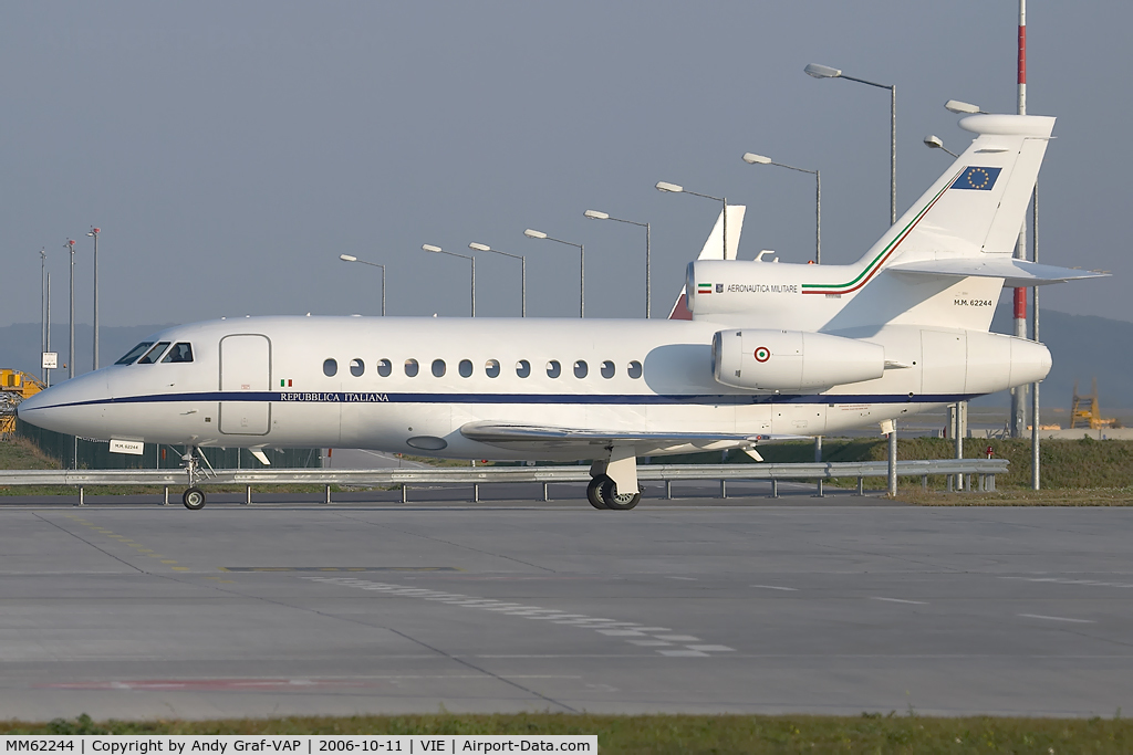 MM62244, 2005 Dassault Falcon 900EX C/N 149, GAC West at Vienna International Airport.