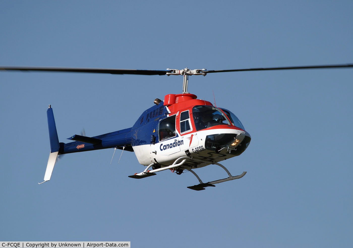 C-FCQE, 1970 Bell 206B JetRanger C/N 535, C-FCQE Hovering