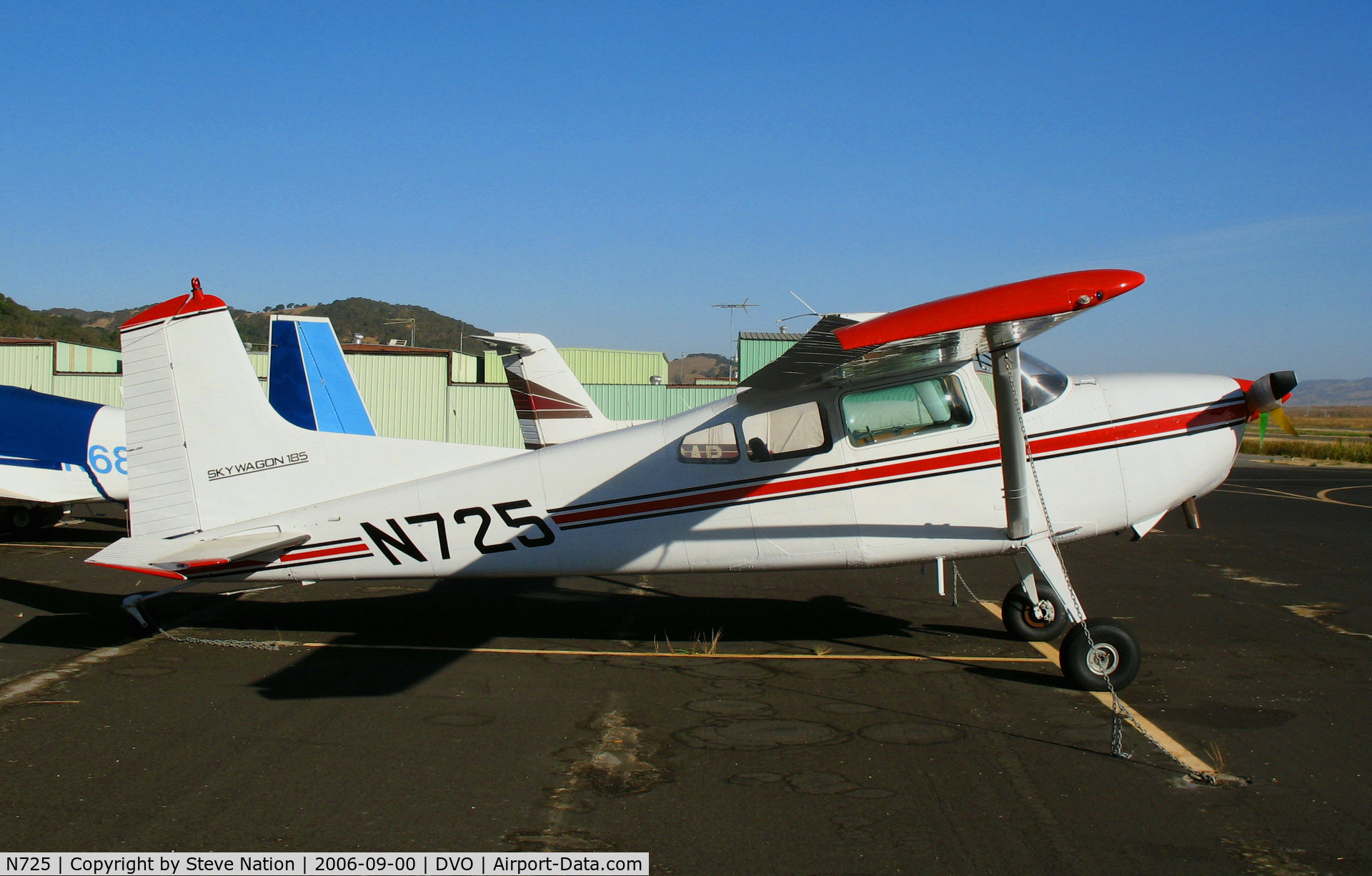 N725, 1964 Cessna 185C Skywagon C/N 185-0737, 1964 Cessna 185 (ex Dept. of Interior) @ Gnoss Field (Novato), CA