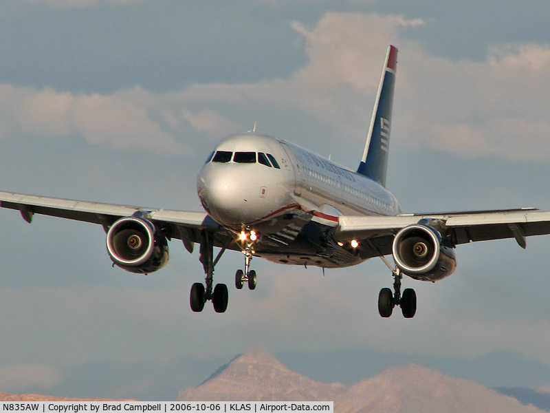 N835AW, 2005 Airbus A319-132 C/N 2458, US Airways / Airbus A319-132
