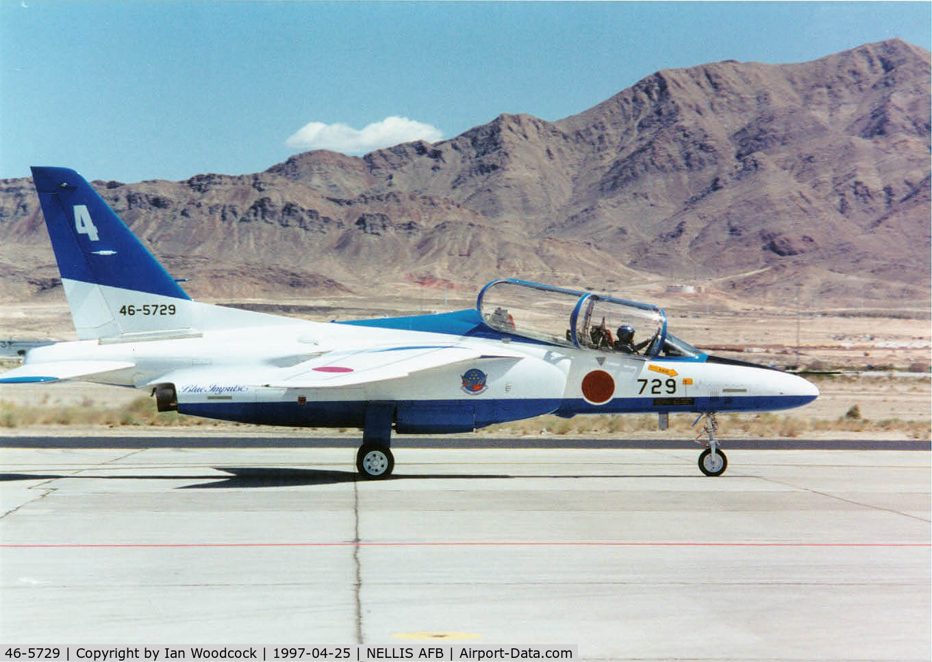 46-5729, Kawasaki T-4 C/N 1129, Kawasaki T-4/Blue Impulse,JASDF