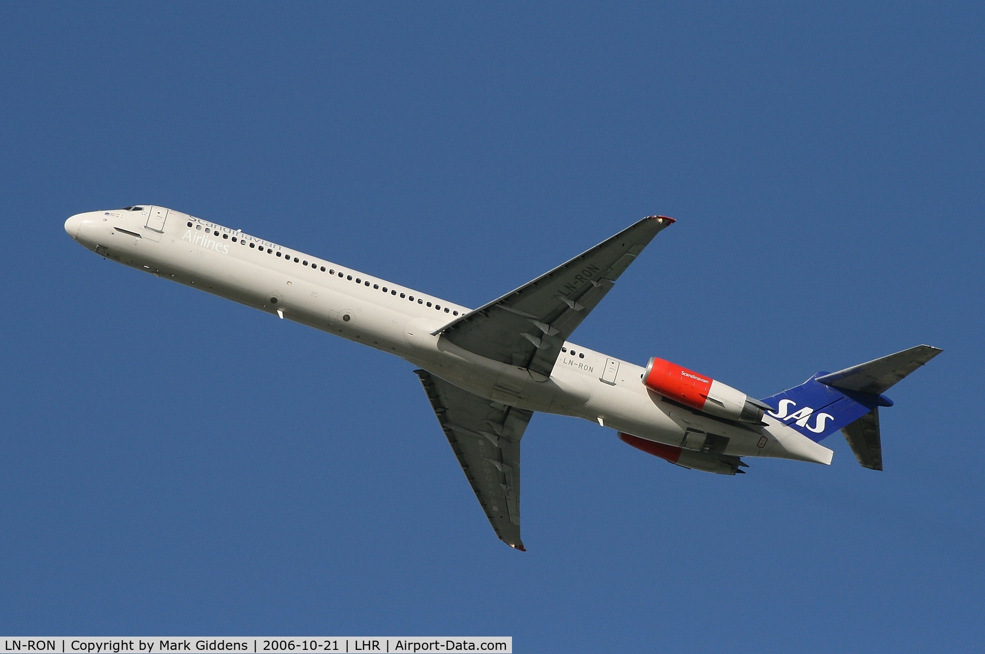 LN-RON, 1992 McDonnell Douglas MD-81 (DC-9-81) C/N 53347, LN-RON  MCD MD-82  SAS