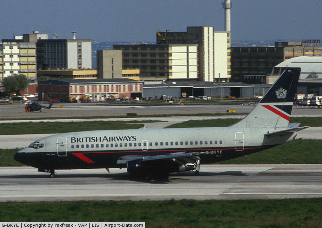 G-BKYE, 1984 Boeing 737-236 C/N 23163, British Airways Boeing 737-200