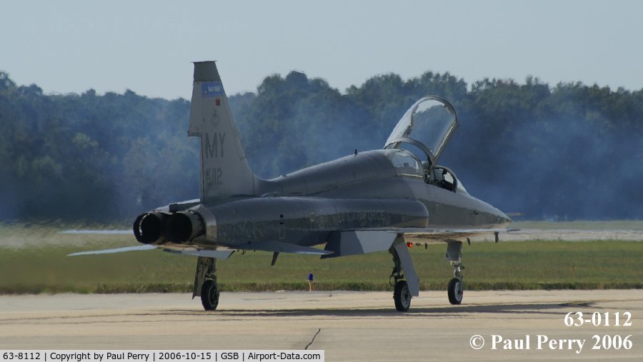 63-8112, 1963 Northrop AT-38A Talon C/N N.5459, Taxiing out for her part in the Combined Arms Demo