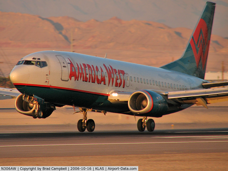 N306AW, 1990 Boeing 737-3G7 C/N 24633, America West / 1990 Boeing 737-3G7 / ...and my 1700th upload!