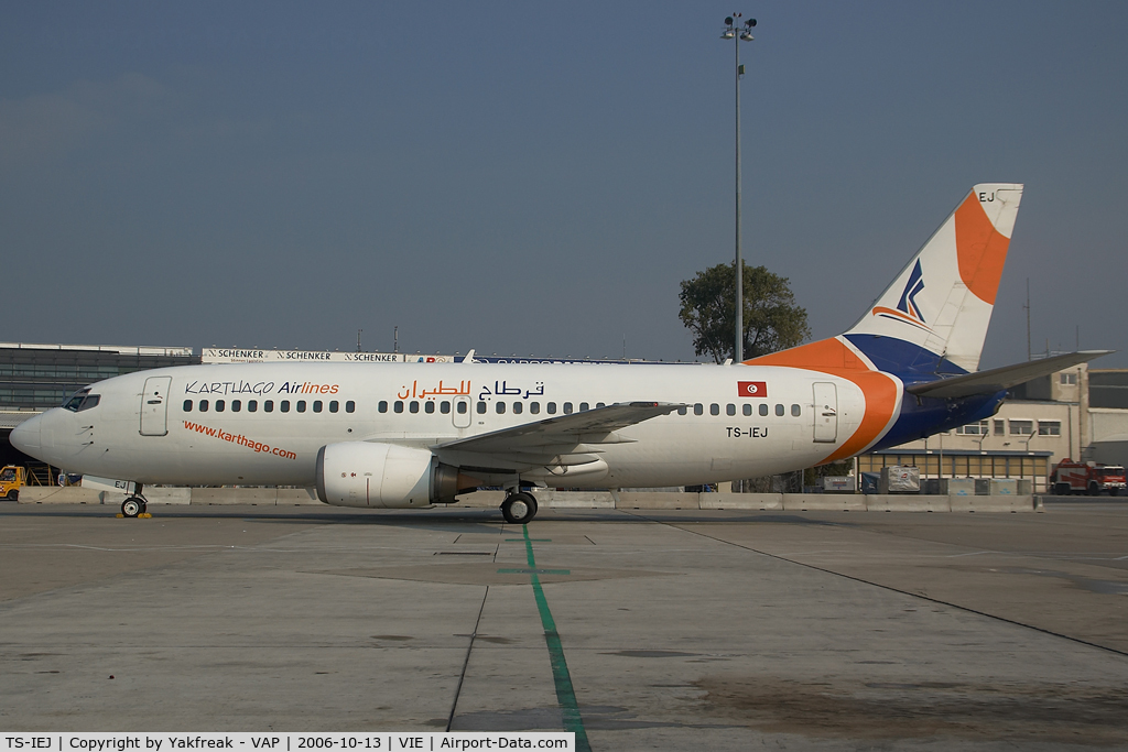 TS-IEJ, 1990 Boeing 737-322 C/N 24655, Karthago Airlines Boeing 737-300