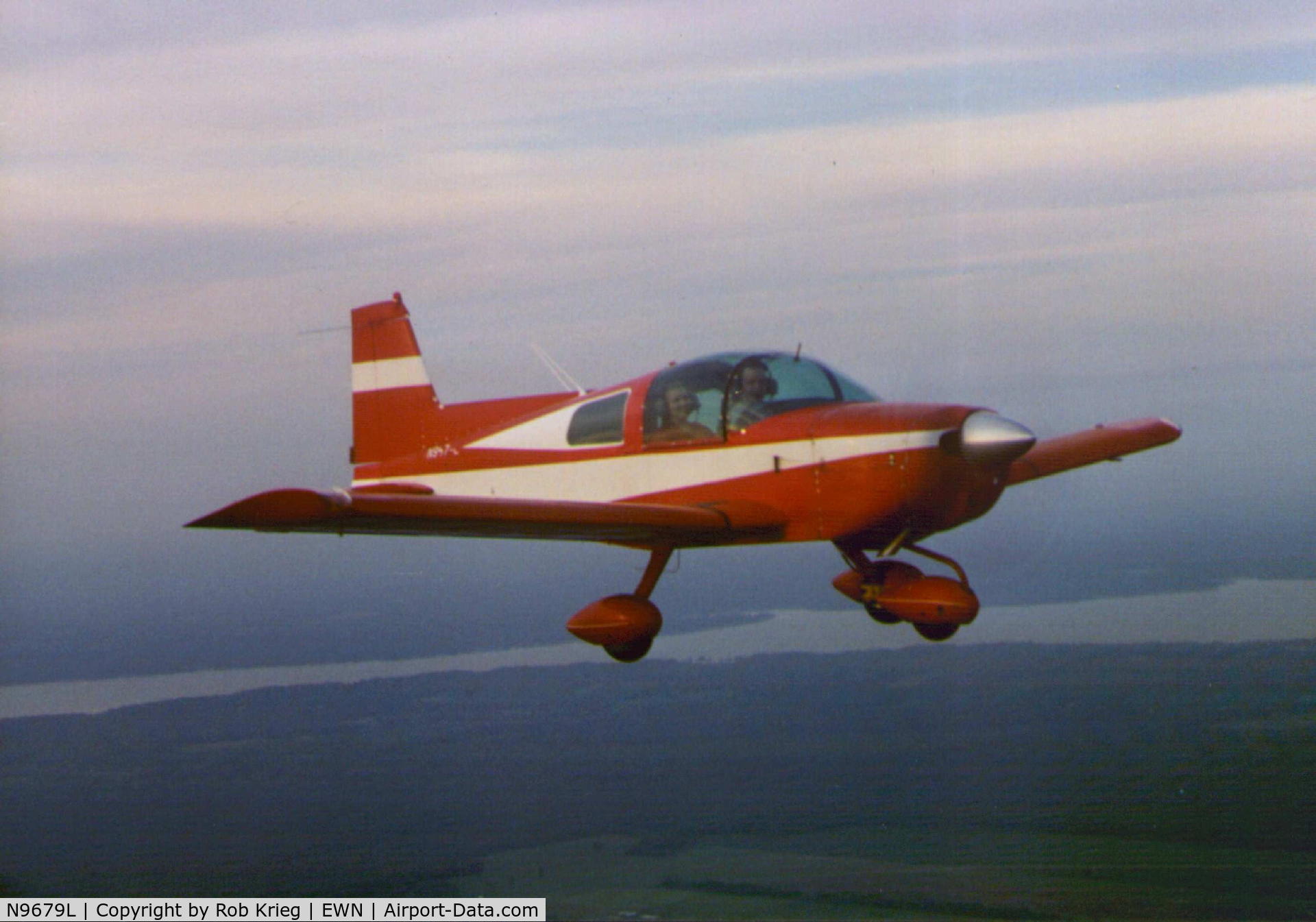 N9679L, 1973 Grumman American AA-1B Trainer C/N AA1B-0179, N9679L over New Bern, NC
