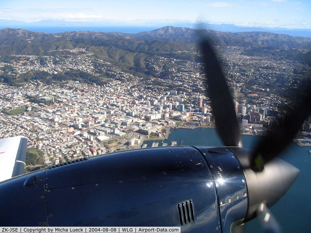 ZK-JSE, 1995 British Aerospace Jetstream 41 C/N 41046, Origin Pacific's BAe Jetstream J41 climbing out of Wellington, enroute to Nelson