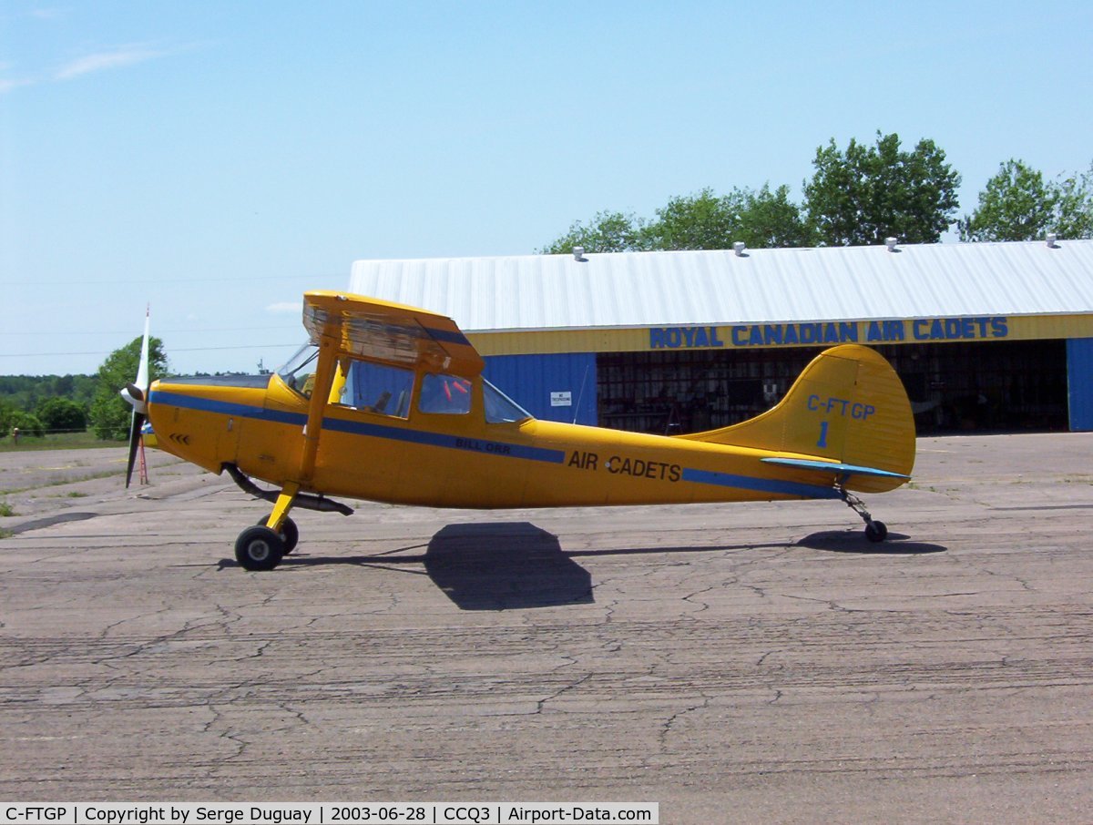 C-FTGP, 1973 Cessna 305C C/N 24608, Waiting for glider towing duty in Debert NS Canada