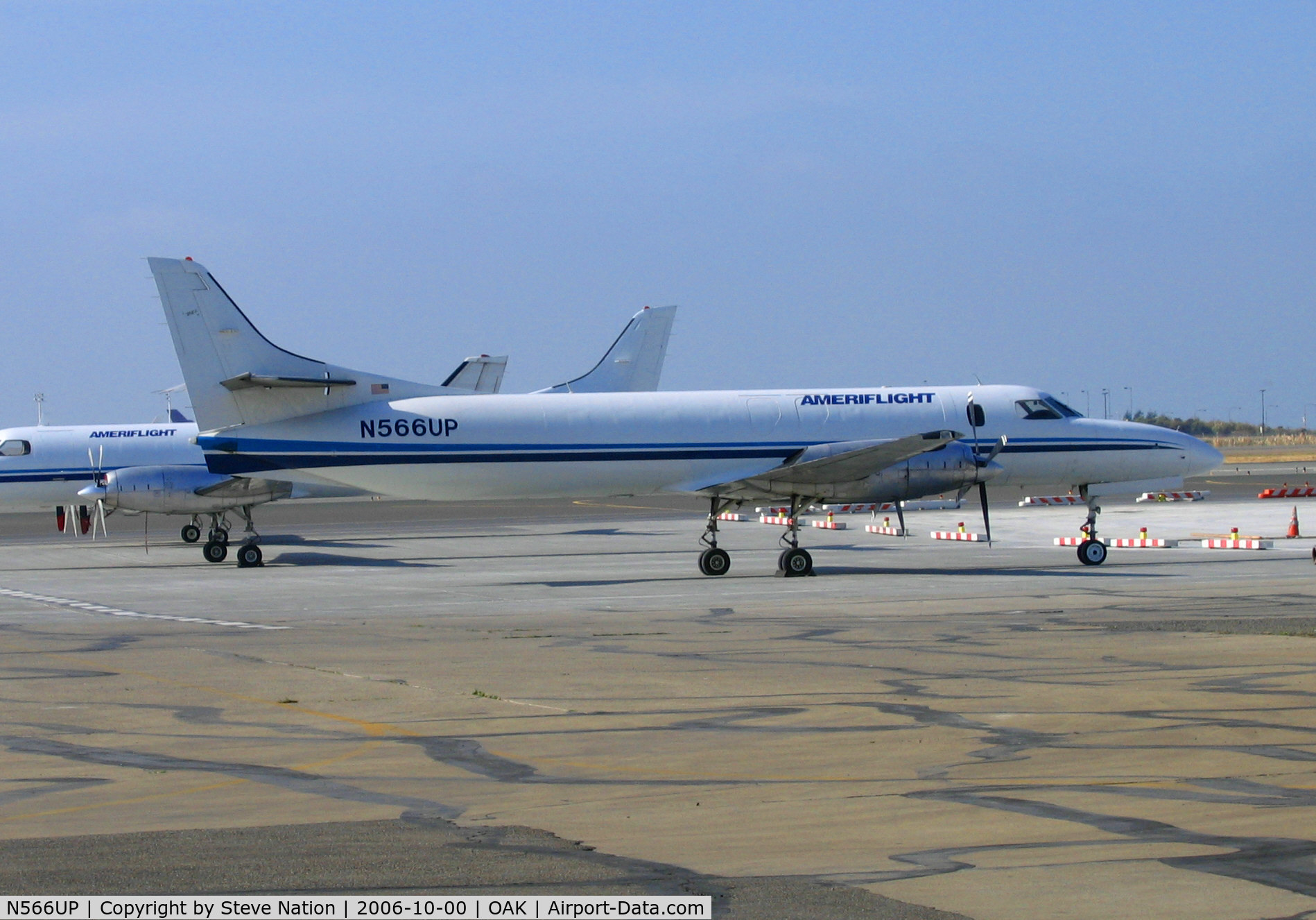 N566UP, Swearingen SA227-AT C/N AT-566, Ameriflight Swearingen SA227AT cargo conversion @ Oakland International Airport, CA