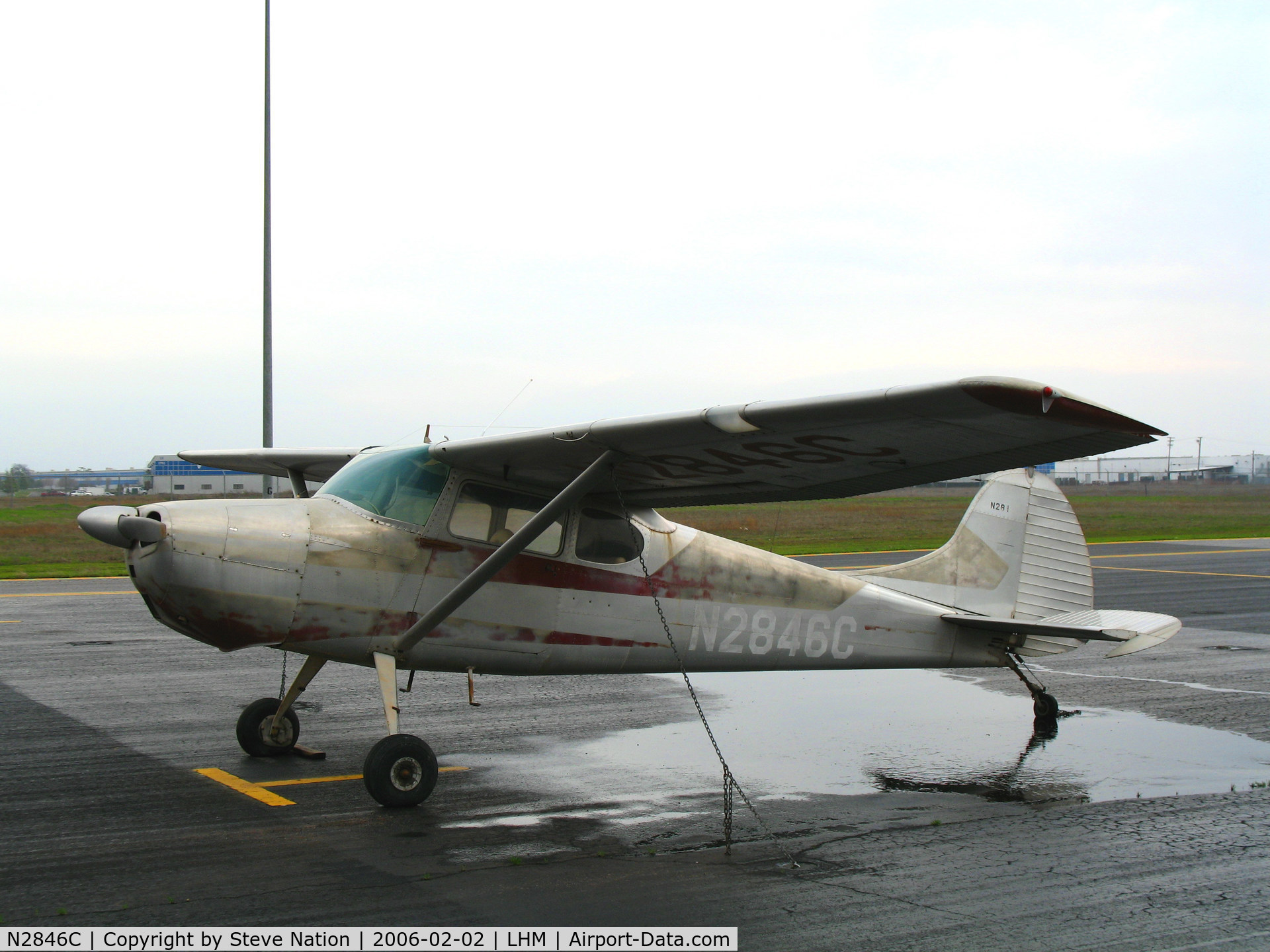 N2846C, 1954 Cessna 170B C/N 26389, Scruffy-looking 1954 Cessna 170B @ Lincoln Regional Airport, CA