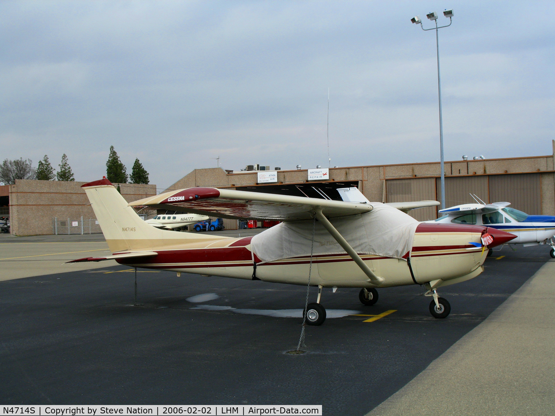 N4714S, 1979 Cessna TR182 Turbo Skylane RG C/N R18201399, Jesmon Enterprises 1979 Cessna TR182 with cockpit cover @ Lincoln Regional Airport, CA