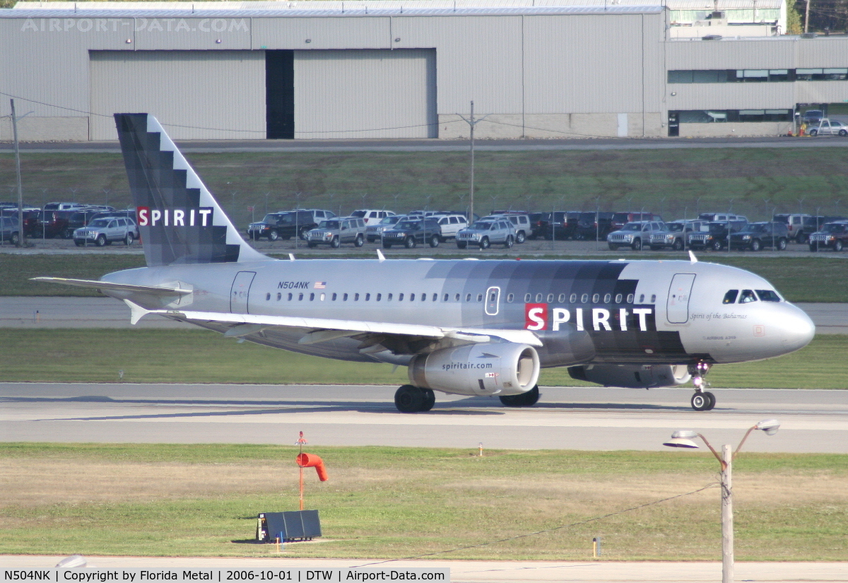 N504NK, 2005 Airbus A319-132 C/N 2473, Heading likely to some place warmer