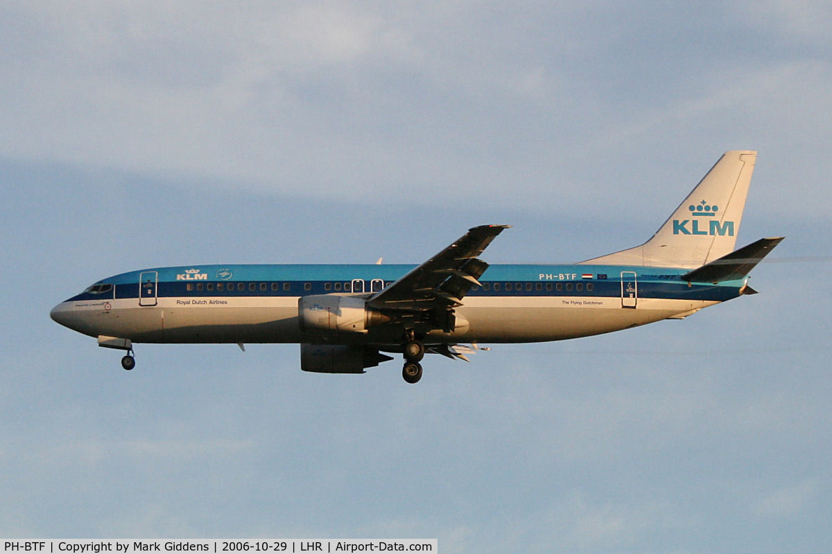 PH-BTF, 1994 Boeing 737-406 C/N 27232, PH-BTF Boeing 737-406  KLM