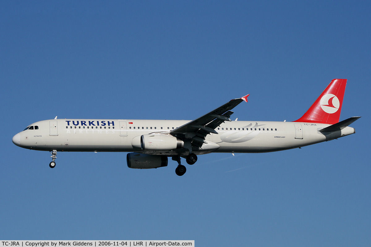 TC-JRA, 2006 Airbus A321-231 C/N 2823, Turkish Airlines Airbus A321-231