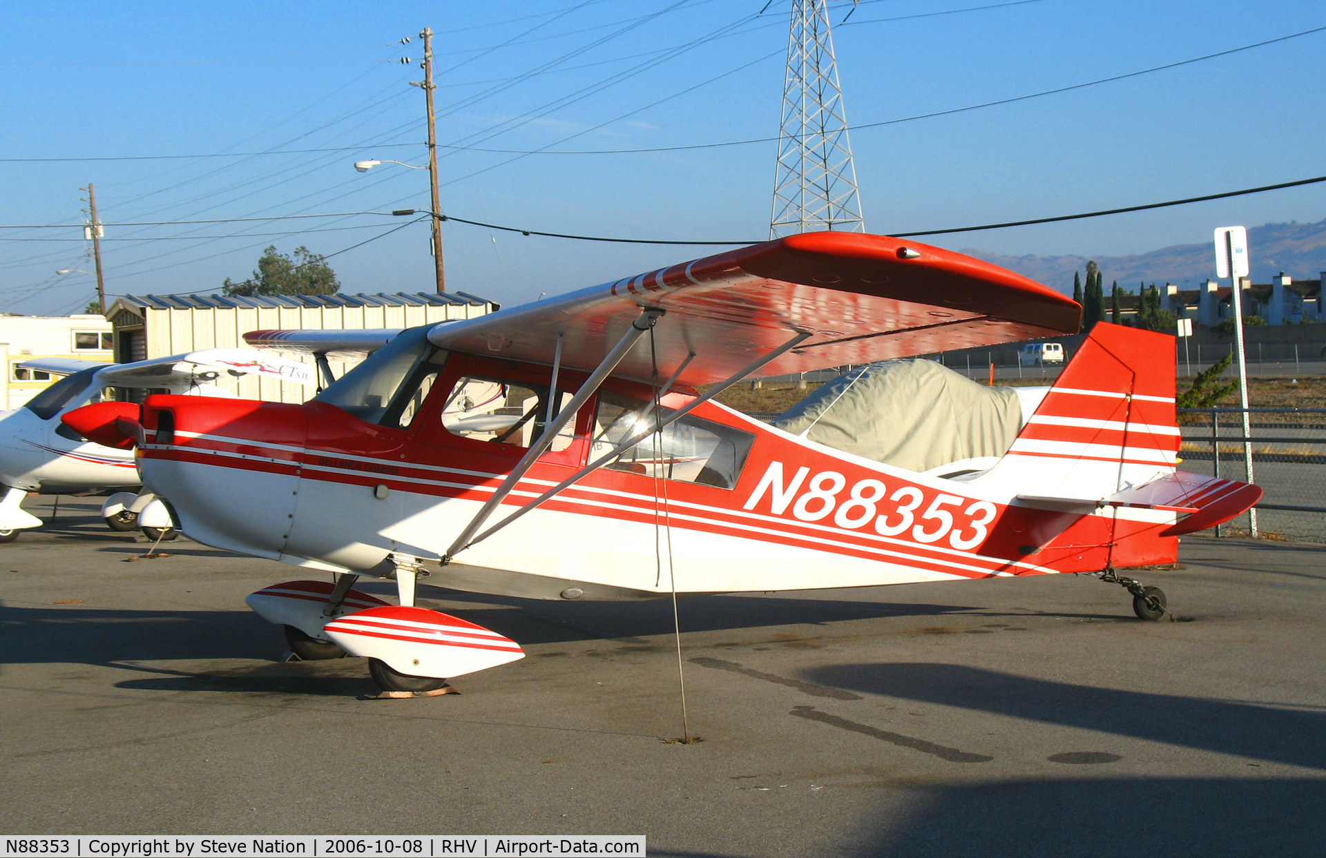 N88353, 1975 Bellanca 7KCAB Citabria C/N 521-75, Amelia Reid Aviation 1975 Bellanca 7KCAB in early morning @ Reid-Hillview Airport (San Jose), CA