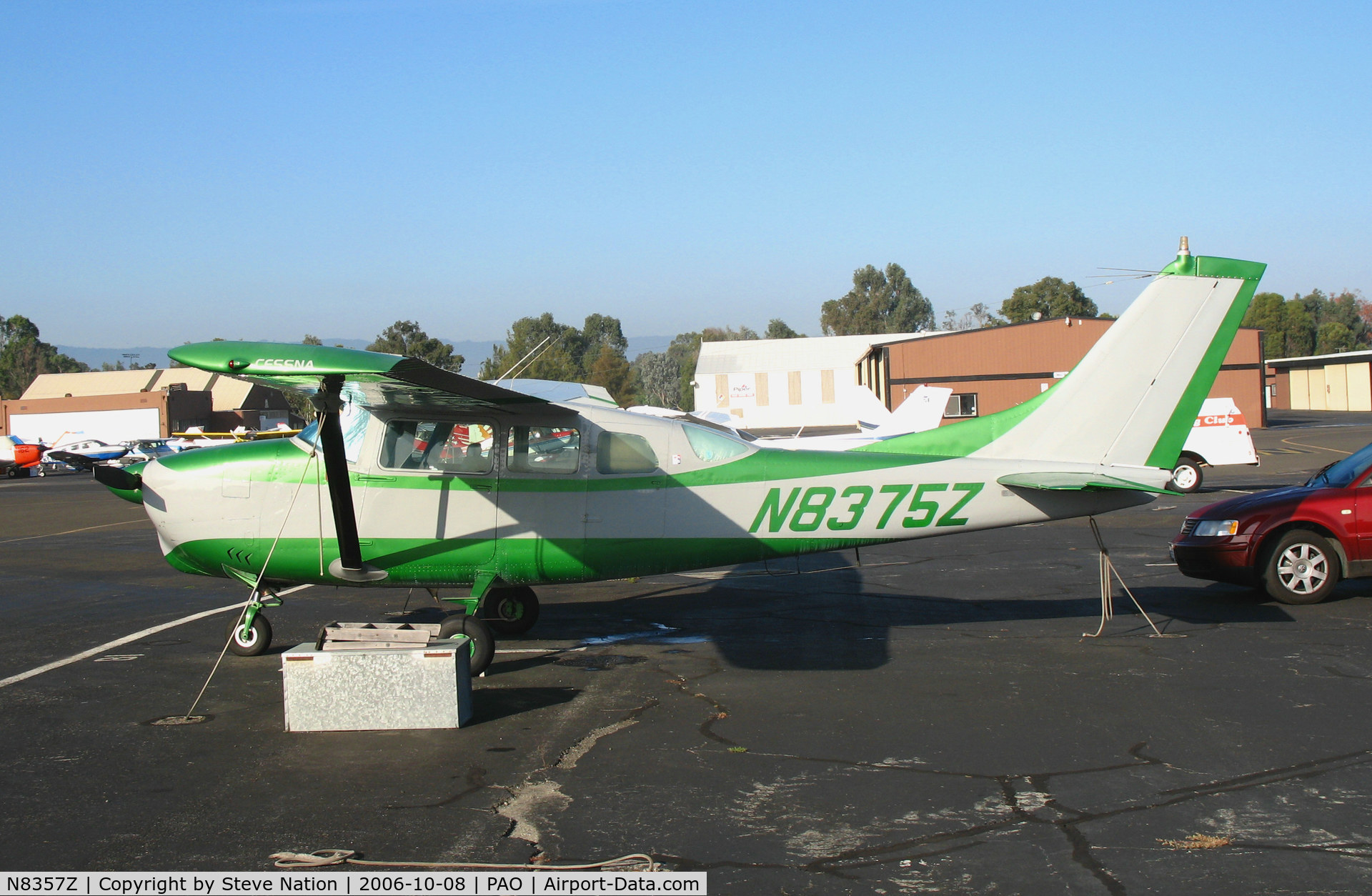 N8357Z, Piper PA-34-220T C/N 348133049, 1963 Cessna 210 @ Palo Alto Airport, CA