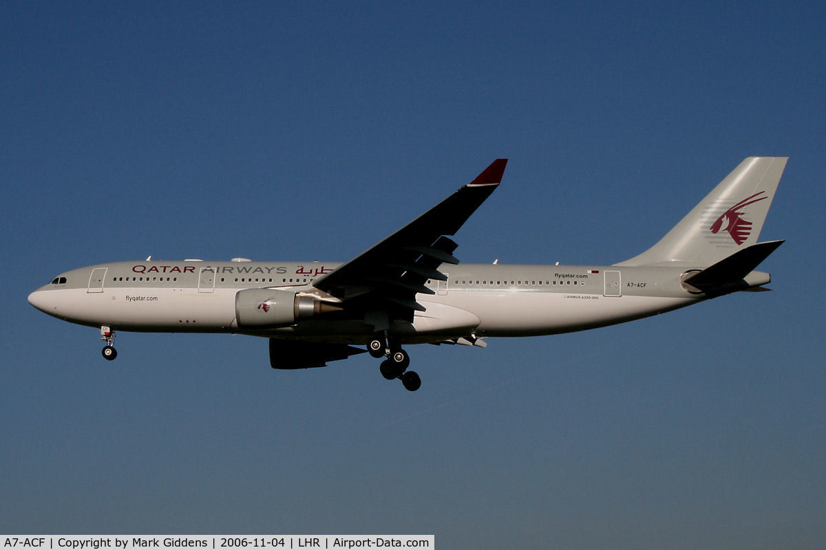 A7-ACF, 2004 Airbus A330-202 C/N 638, A7-ACF Airbus A330-202 Qatar Airways