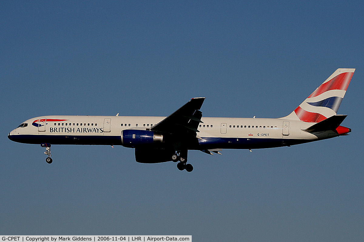 G-CPET, 1998 Boeing 757-236 C/N 29115, G-CPET Boeing 757-236 British Airways